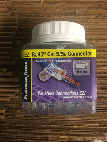 Ez-Rj45 Cat5/5e Connectors 100 Jar