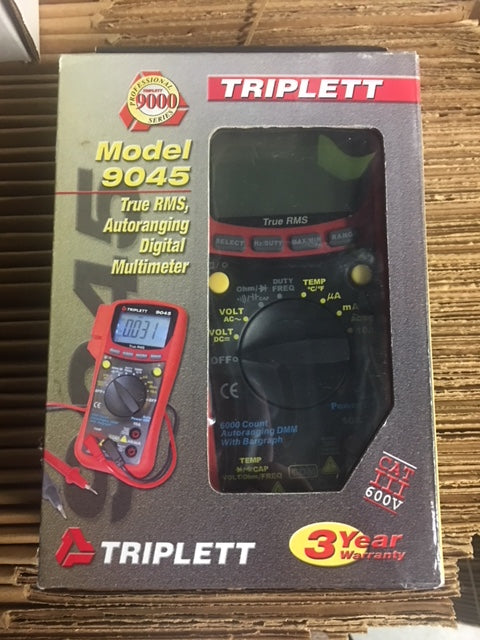 True-RMS AC/DC Digital Multimeter with Temperature, Capacitance, and Frequency, CAT III 600V