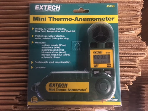 Mini Thermo-Anemometer with Humidity Waterproof